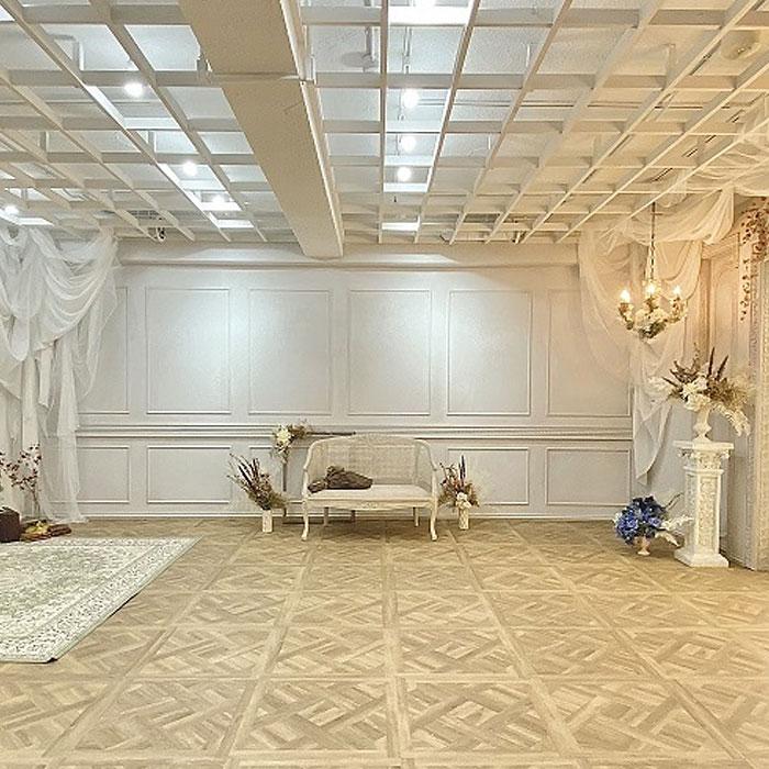 <大阪>貸切スタジオ ルシエル スタジオC 白、薄いグレーでシャビー【今里】