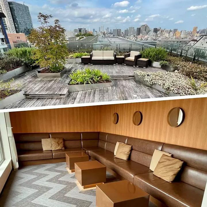 ＜東京＞ザ・パークハビオ新宿 屋上スペース 113.8㎡ 30名【新宿三丁目】