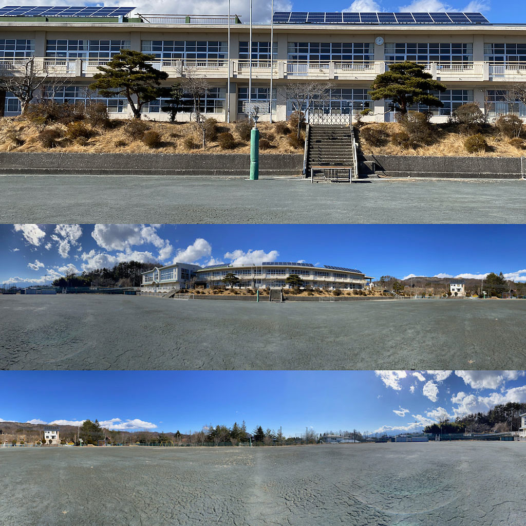＜山梨＞学校スタジオ 校庭（グランド）【清里駅】