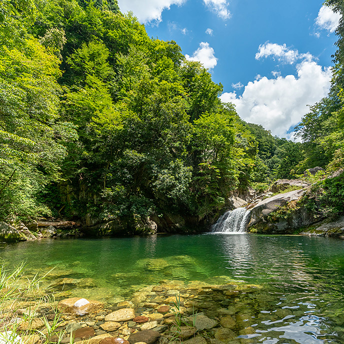 ＜鳥取＞小鹿渓【神倉バス停】